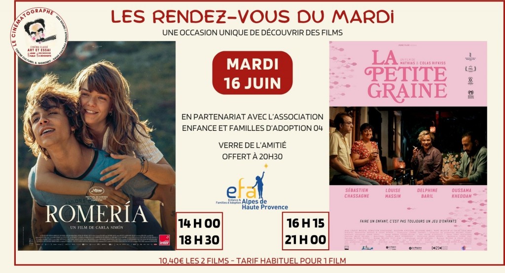 actualité RDV MARDI EFA 04